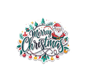 Stylish and Merry Christmas Of Vector