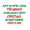 The Grinch Never Really Hated Christmas Vector