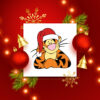 Tiger Santa Vector Winnie The Pooh Christmas Cricut Vector