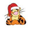 Tiger Santa Vector Winnie The Pooh Christmas Cricut Vector