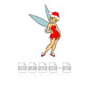Tinker Bell Santa Vector Fairy Vector Christmas Vector Cut File Cricut Vector