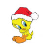Tweety Bird Santa Vector Christmas File Cricut Vector
