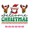 Welcome Chrsitmas Santa Reindeer Vector Chrsitmas Santa Reindeer Vector