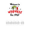 Welcome To Whoville Christmas Grinch Hand Vector