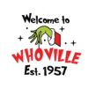 Welcome To Whoville Christmas Grinch Hand Vector