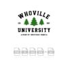 Whoville University Christmas Vector