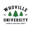 Whoville University Christmas Vector