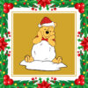 Winnie The Pooh Santa Pooh Christmas-svg Cricut Vector