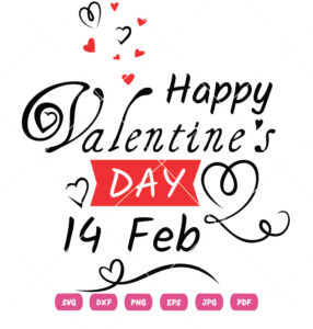 14 Feb Happy Valentines Day Vector