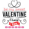 Be My Sweet Valentine Vector