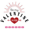 Be My Valentine Vector Stylish Design