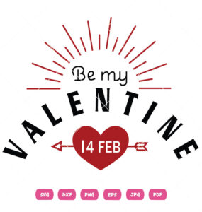 Be My Valentine Vector Stylish Design