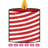 Christmas Candle Vector
