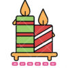 Christmas Candle Vector