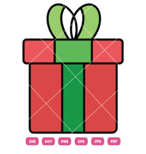 Christmas Gift Box Vector SVG
