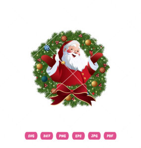 Christmas Santa Claus Design Logo Vector