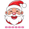 Christmas Santa Head Vector Design