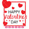 Creative Happy Valentines Day Vector