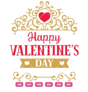 Creative Heart Happy Valentine Vector