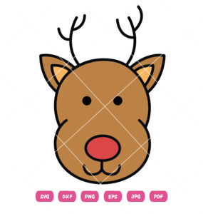 Cute Deer Head Vector