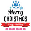 Happy Holiday Merry Christmas Vector