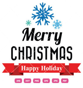 Happy Holiday Merry Christmas Vector