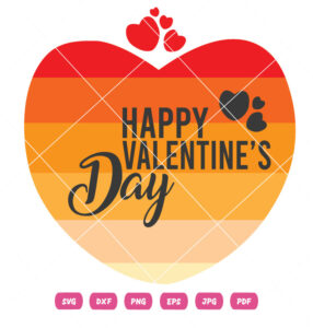 Happy Valentine Day Sticker Vector