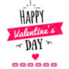 Happy Valentines Day Logo Vector