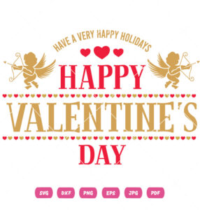 Have A Very Happy Valentine Vector