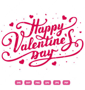 Heart Vector With Valentine Design