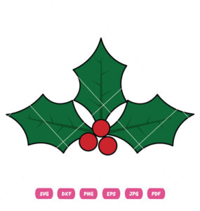 Holly Cross Vector