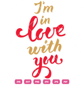 I Am In Love With You Valentine Vector
