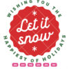 Let It Snow Happiest Holiday Vector
