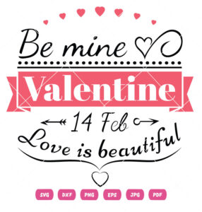 Love Is Beautiful Valentine Vector