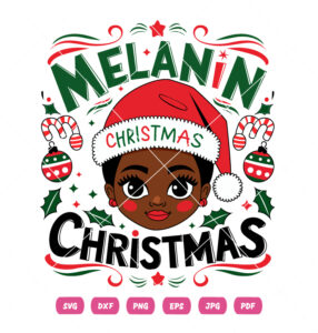 Melanin Christmas Vector