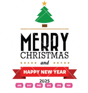 Merry Christmas 2025 Vector