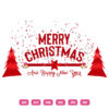 Merry Christmas And Happy New Year Vector
