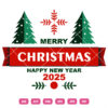 Merry Christmas And Happy New Year Vector 2025