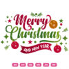 Merry Christmas And New Vector