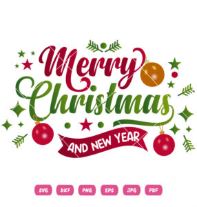 Merry Christmas And New Vector