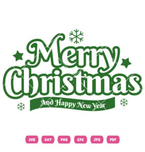 Merry Christmas And New Year Vector