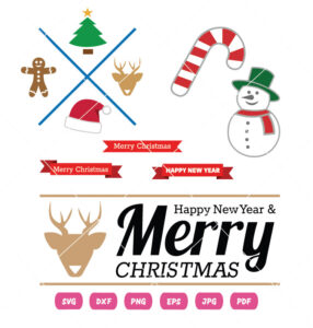 Merry Christmas Character 2025 Vector