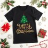 Merry Christmas Concept With Lettering Vector