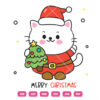 Merry Christmas Kitty Vector