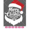Merry Christmas Sanat Face Vector