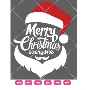 Merry Christmas Sanat Face Vector