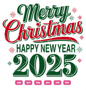 Merry Christmas Vector 2025 Design