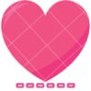 Pink Heart Logo Vector