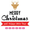 Royal Merry Christmas Happy New Year Vector