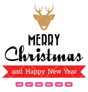 Royal Merry Christmas Happy New Year Vector
